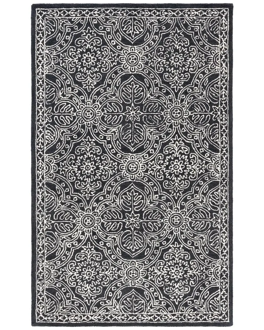 Etienne Hand Tufted Wool-Blend Rug - Black