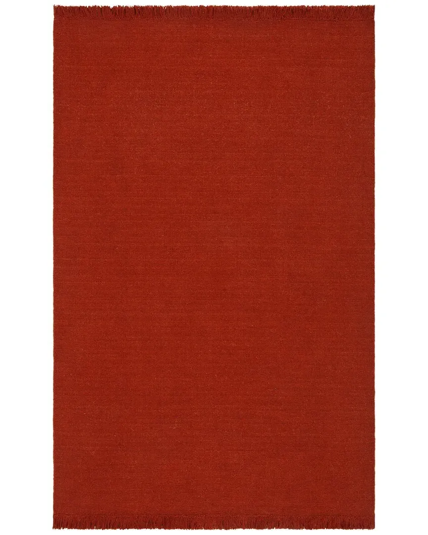 Glenville Hand Loomed Rug - Rust, Wool-Blend