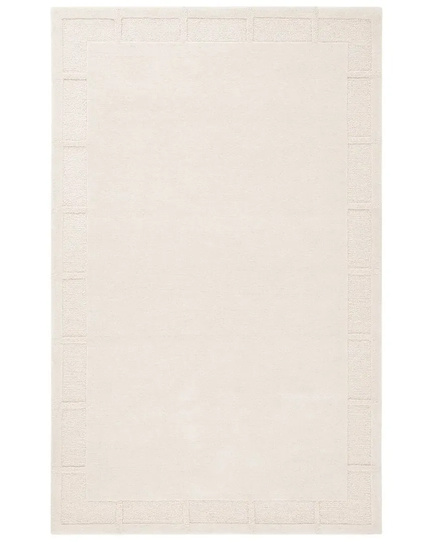 Hand Tufted Area Rug - Ivory, Wool & Cotton