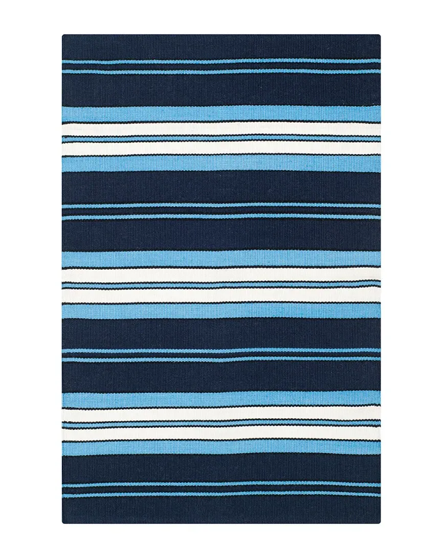 Leopold Stripe Rug - Navy, Polyester