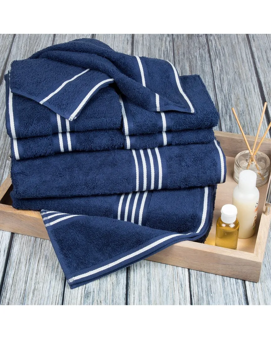 Rio 8-Piece Cotton Towel Set - Navy image