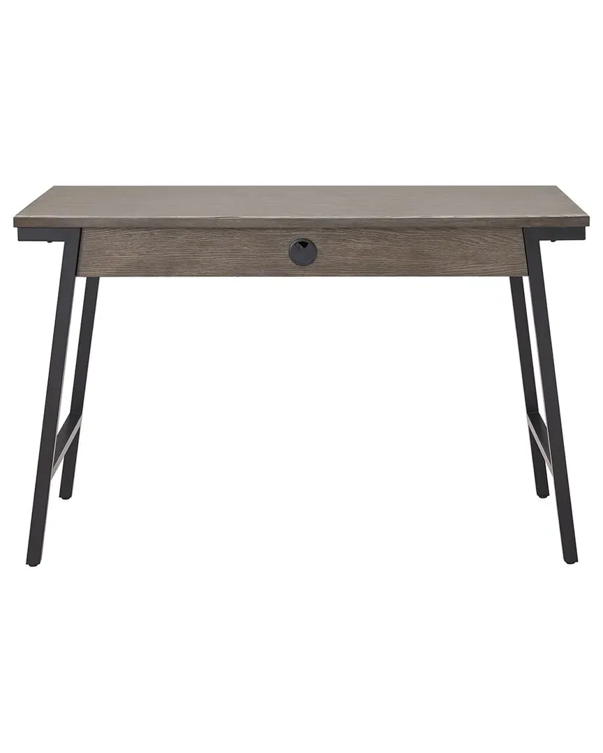 Empiria Computer Desk with Drop Front Keyboard Drawer - Gray