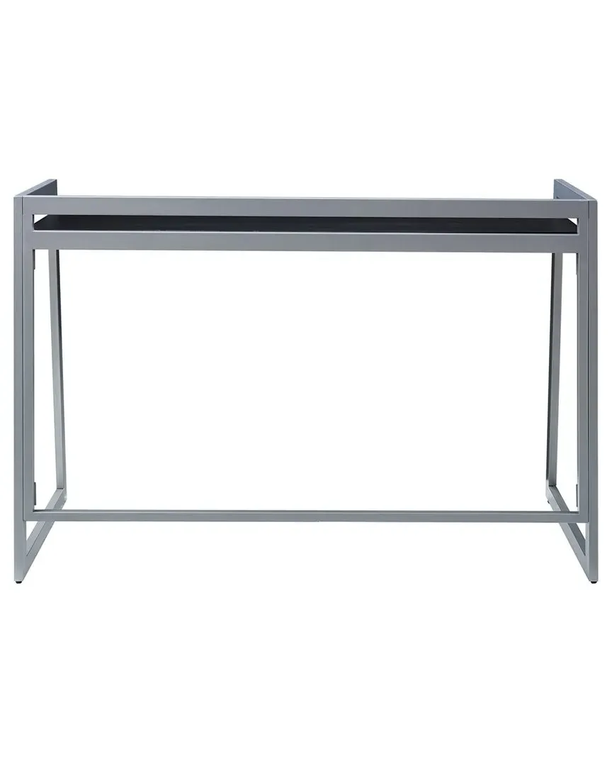 Mixed Metal & Wood Desk - Black image