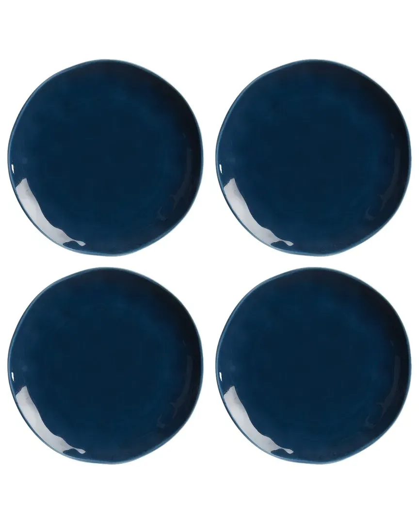 Bay Colors Set of 4 Accent Plates - Blue, Porcelain image