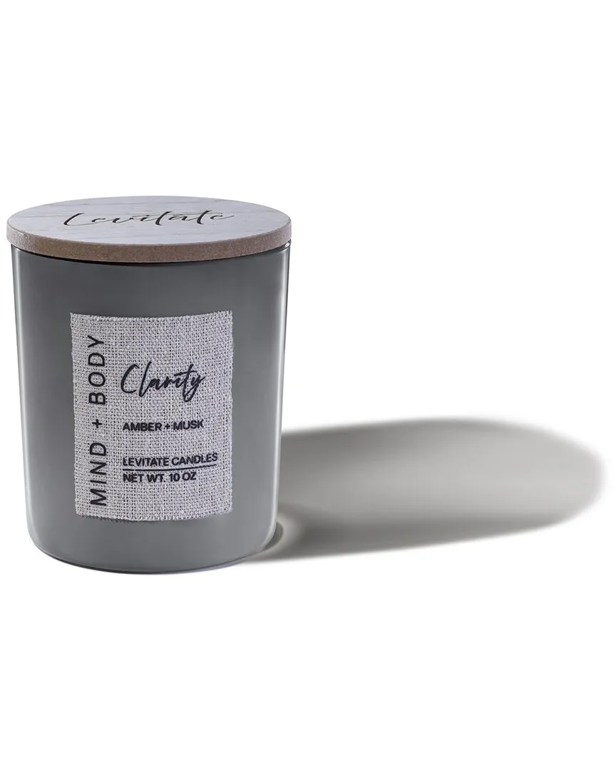 Mind + Body Clarity Scented Candle - Gray, Amber & Musk