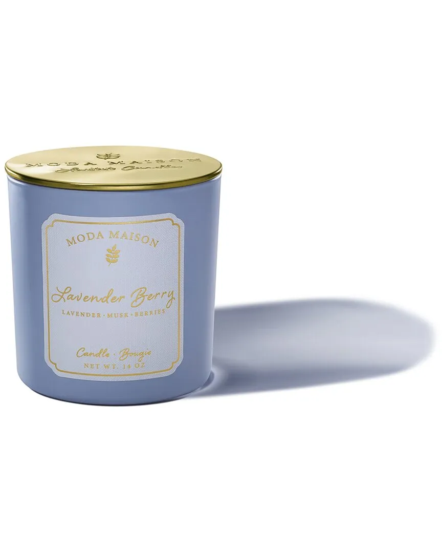 Moda Maison Scented Candle - Lavender Berry, Blue
