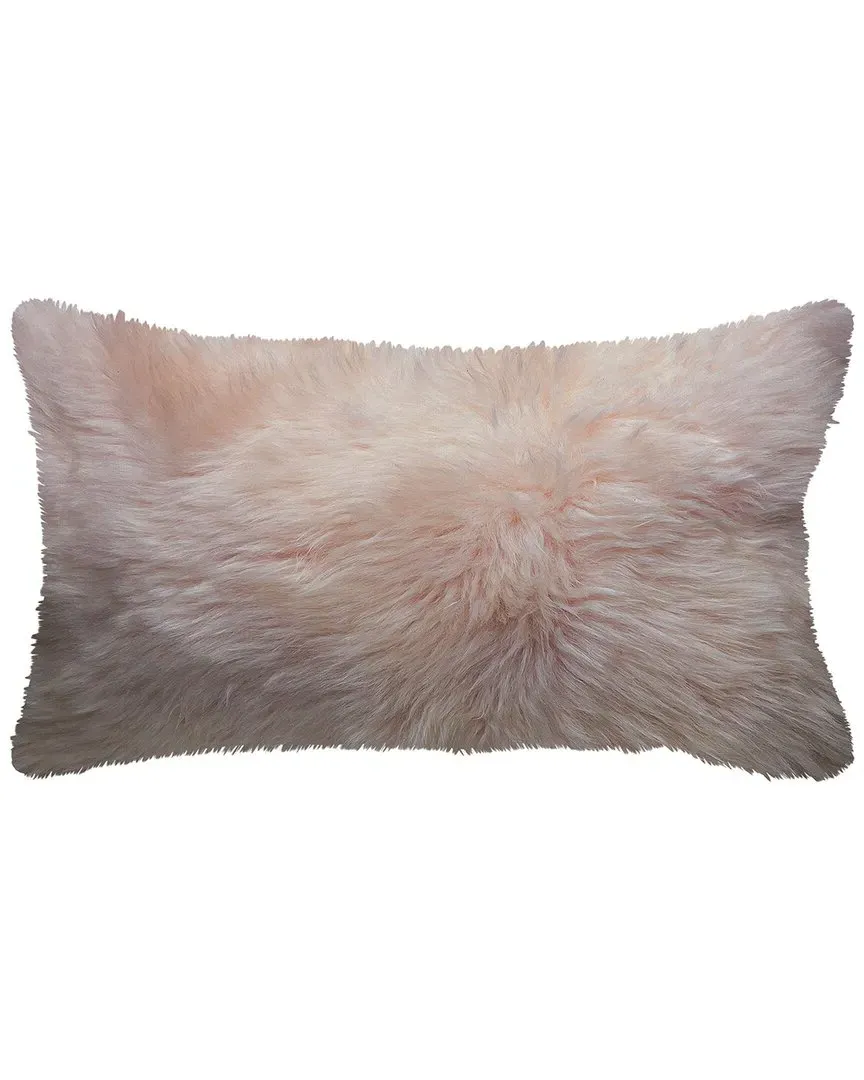 New Zealand Sheepskin Pillow - Blush