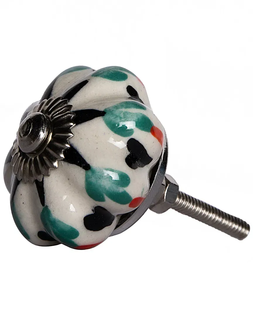 Taj Hotel Knob-It 12-Pack Cabinet Knobs - White/Green/Navy image