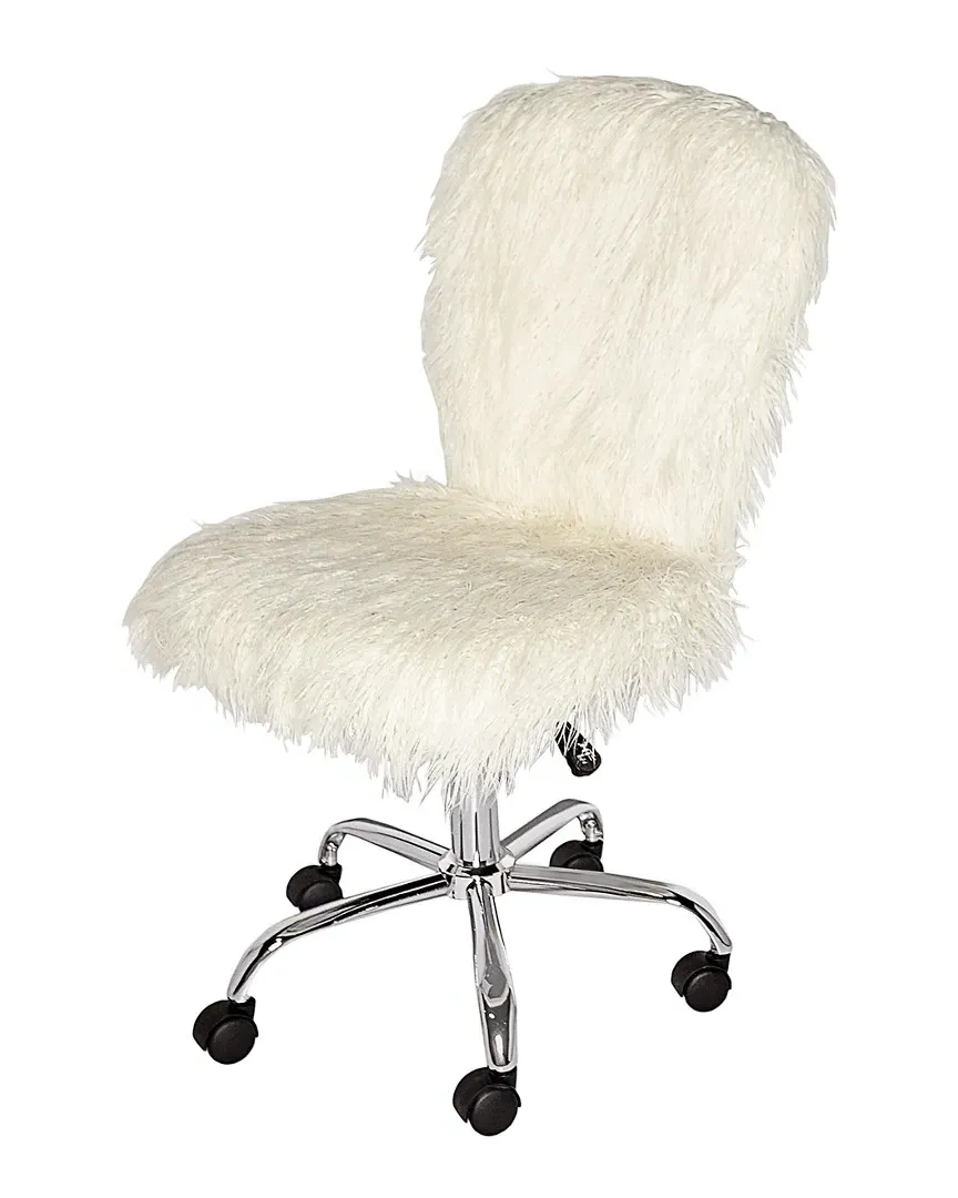 Flokati Armless Office Chair - Chrome image