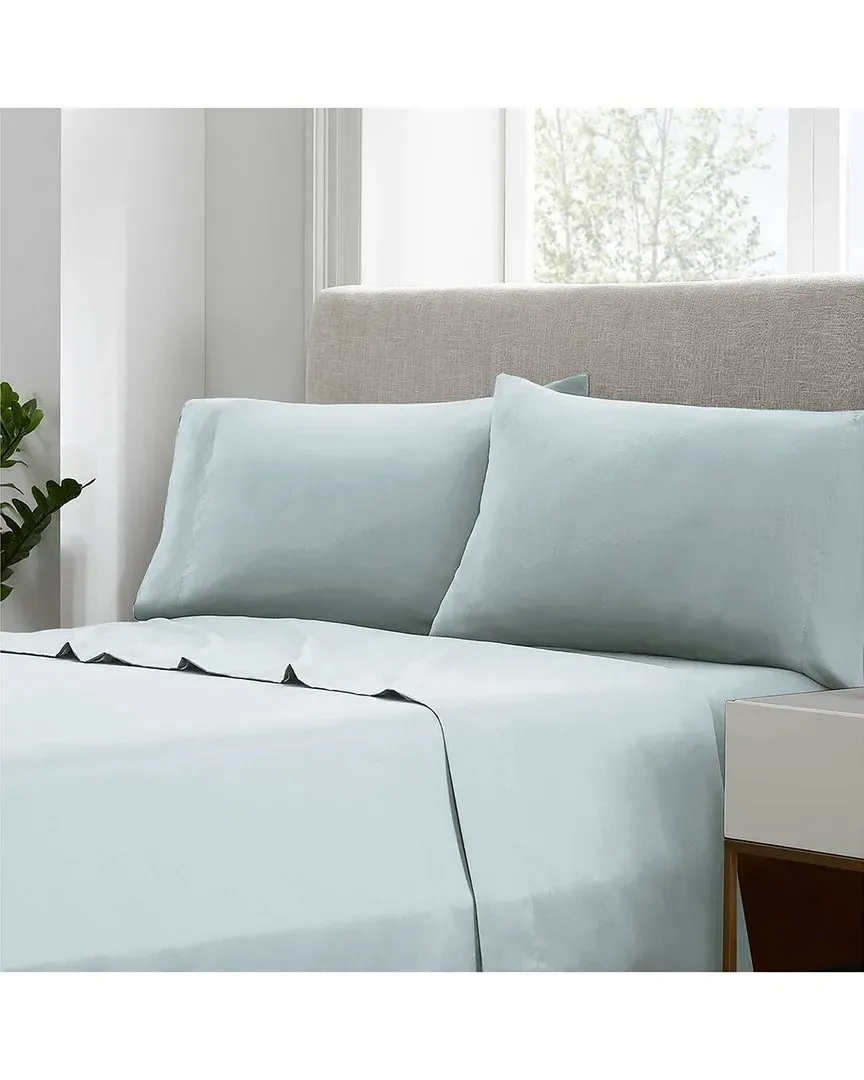 Cotton 400TC Solid Sateen Sheet Set - Sky