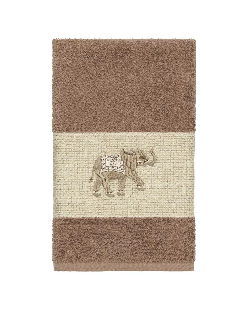 Quinn Turkish Cotton Embellished Hand Towel - Latte image