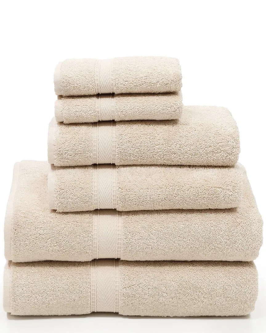 Sinemis Terry 6pc Towel Set - Beige, Cotton image