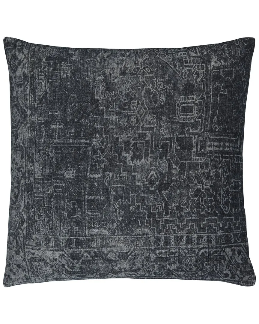 Galey Alix Toole Cotton Accent Pillow - Charcoal, Cotton