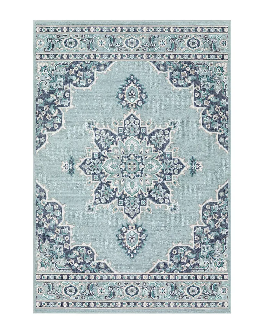 Surya Alfresco Machine Woven Rug - Charcoal, Olefin