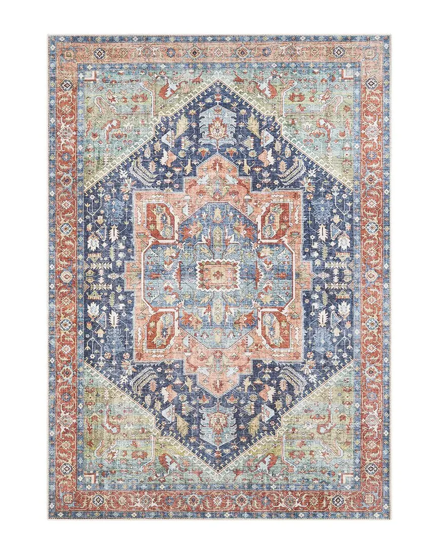 Surya Amelie Machine Washable Rug - Navy, Chenille-Polyester