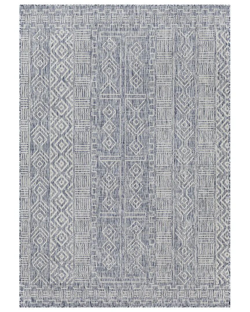 Surya Eagean Indoor/Outdoor Rug - Navy, Polypropylene