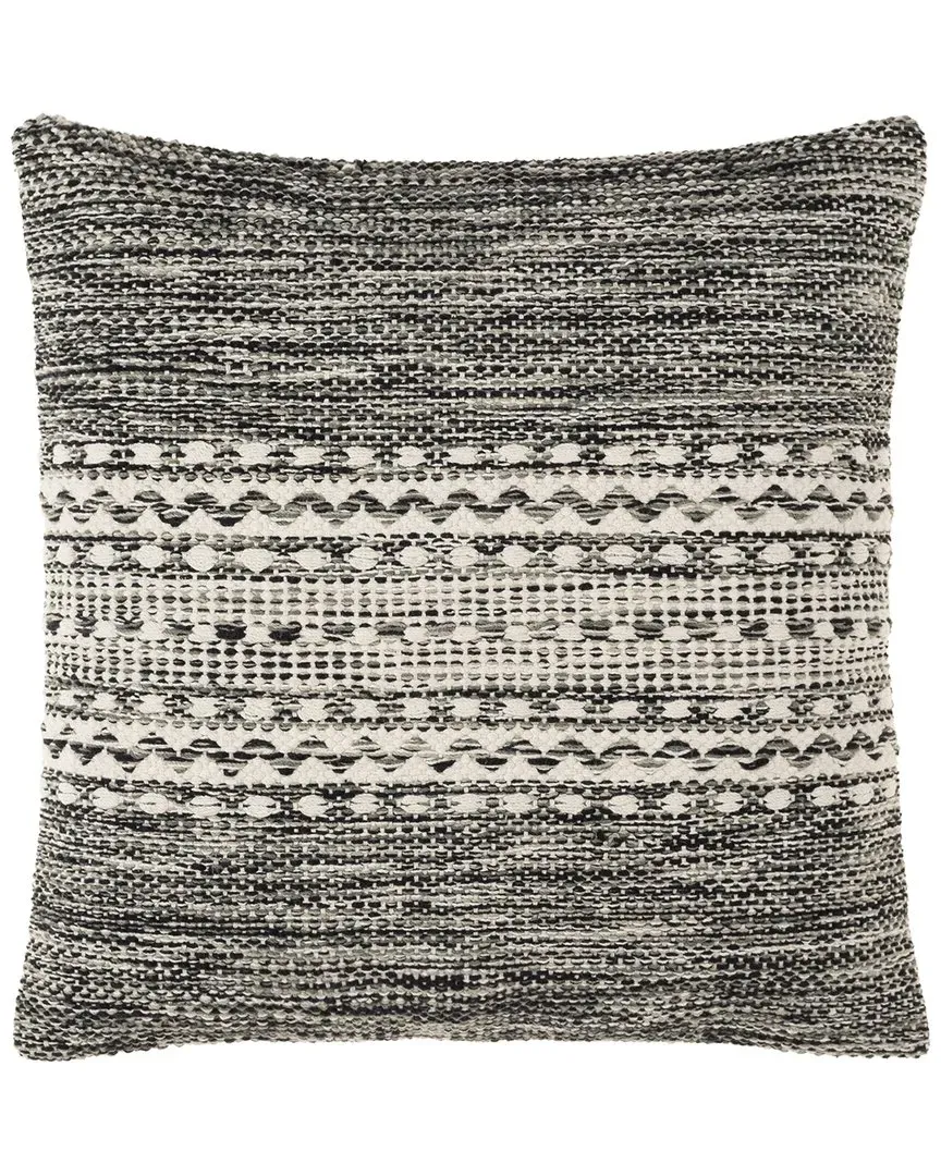 Surya Ethan Pillow - Black, Cotton