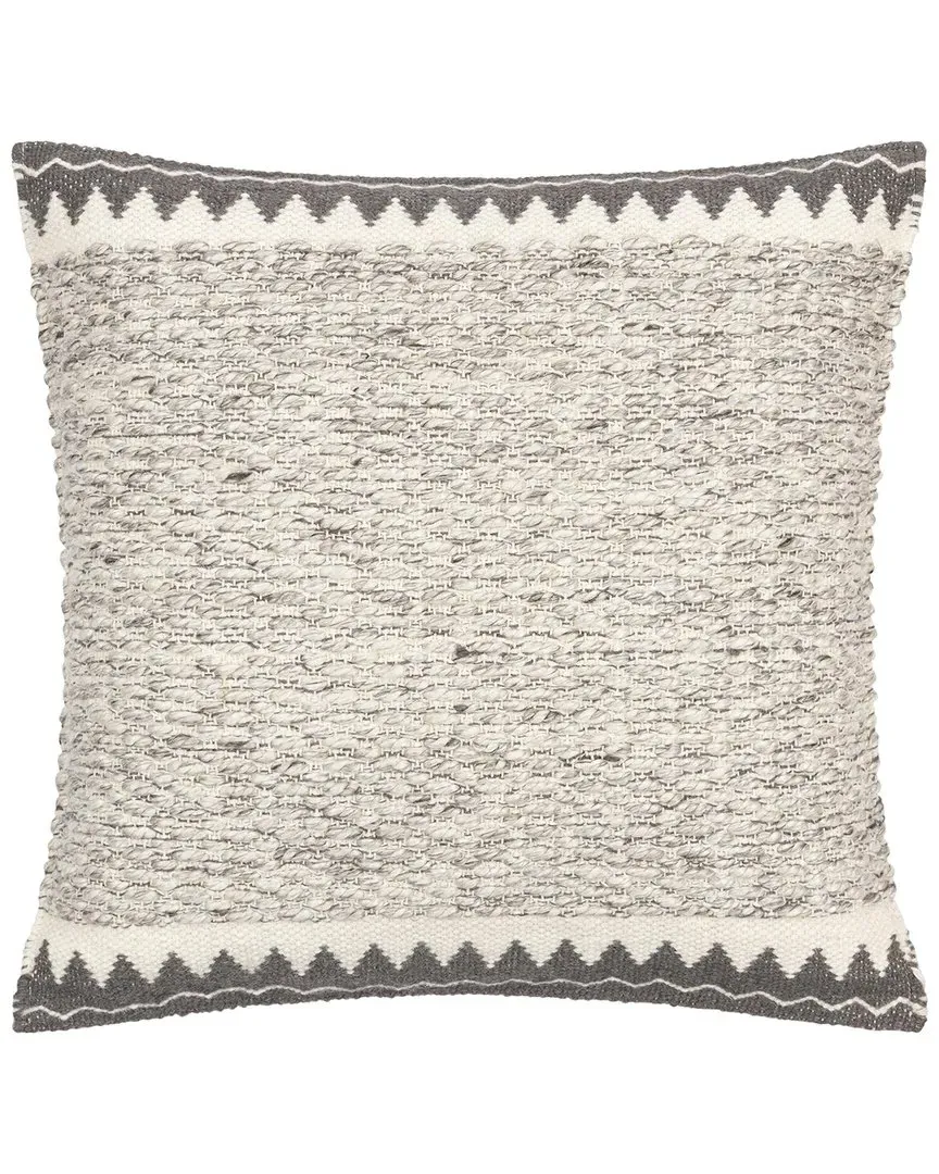 Surya Faroe Accent Pillow - Brown, Wool