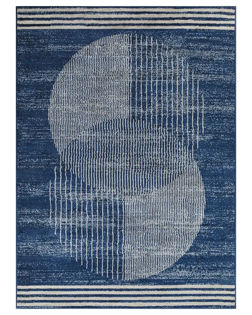 Surya Floransa Rug - Blue, Polypropylene