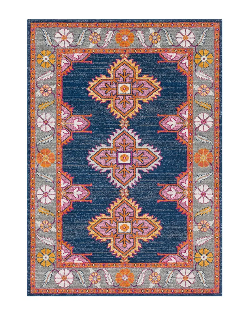 Surya Harput Area Rug - Dark Blue, Polypropylene