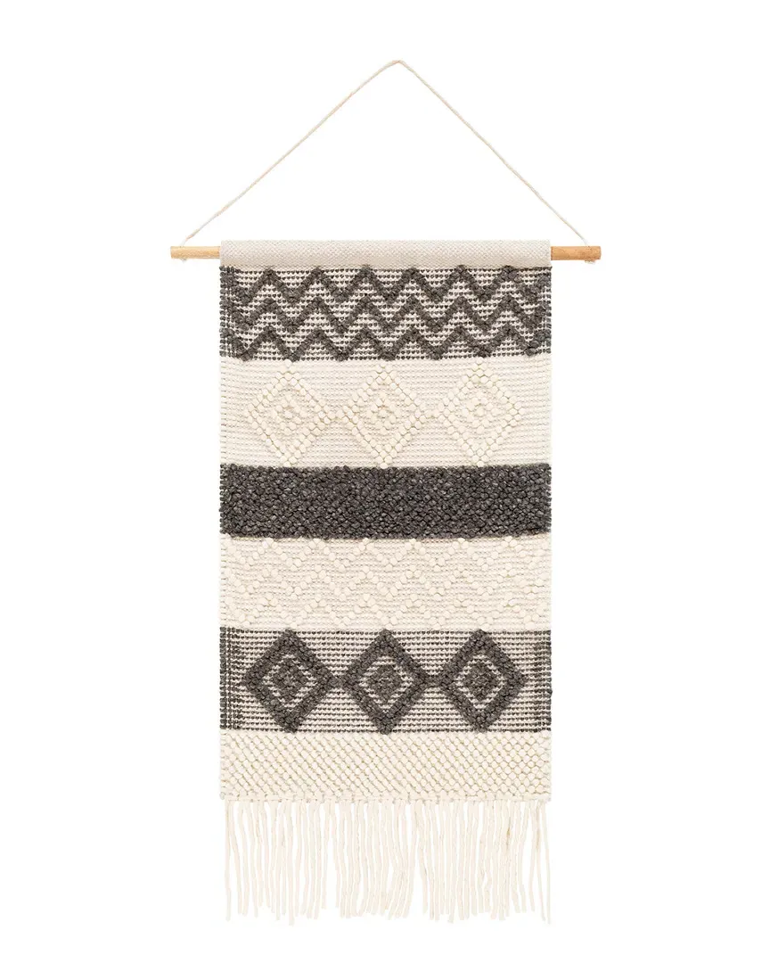 Surya Hygge Wall Decoration - White, Wool