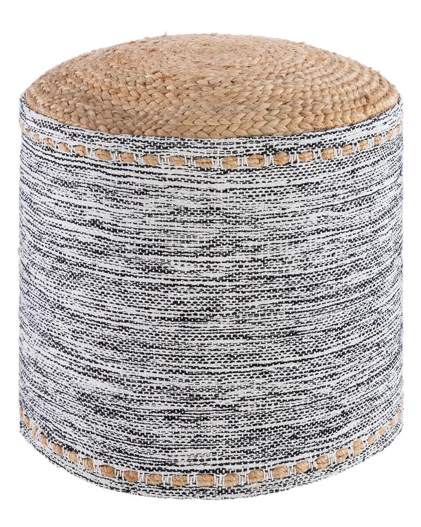 Surya Kai Pouf - Khaki, Cotton