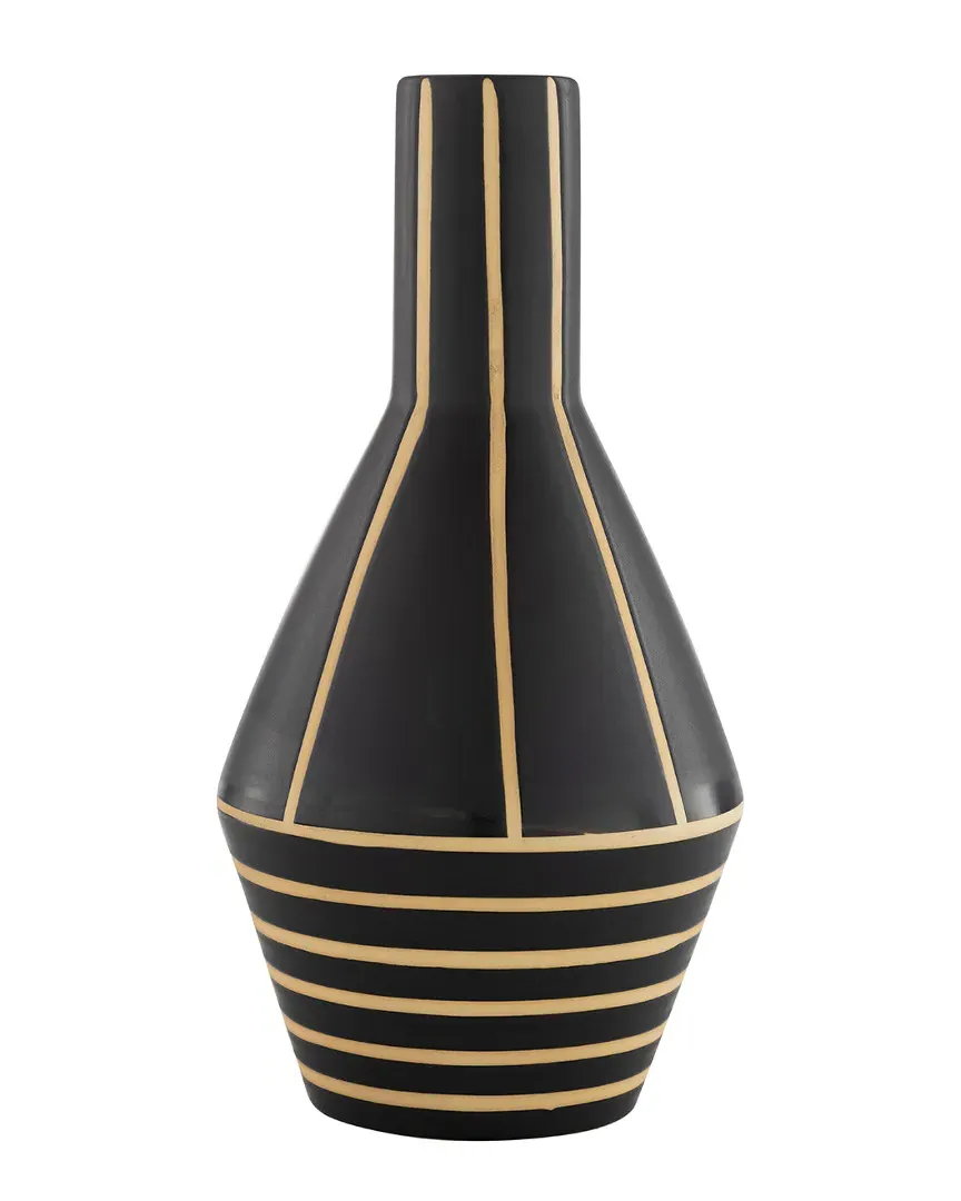 Surya Kisii Vase - Black, Ceramic image