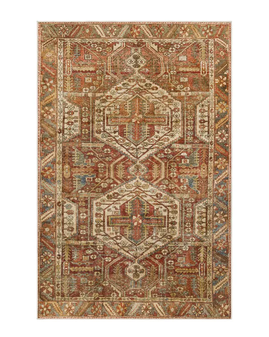Surya Lavable Global Rug - Burnt Orange, Polyester image