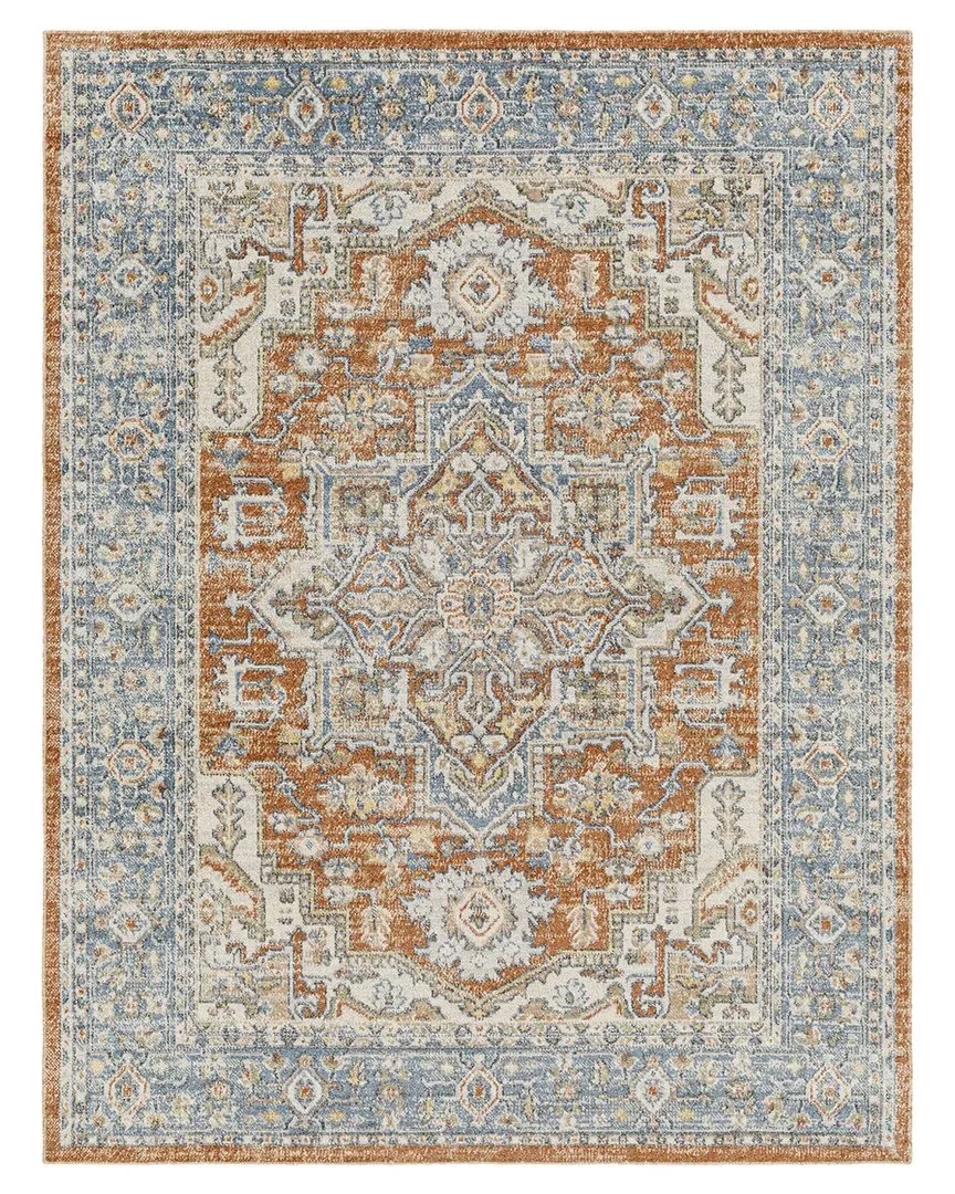 Surya Lillian Machine-Washable Rug - Blue, Polyester