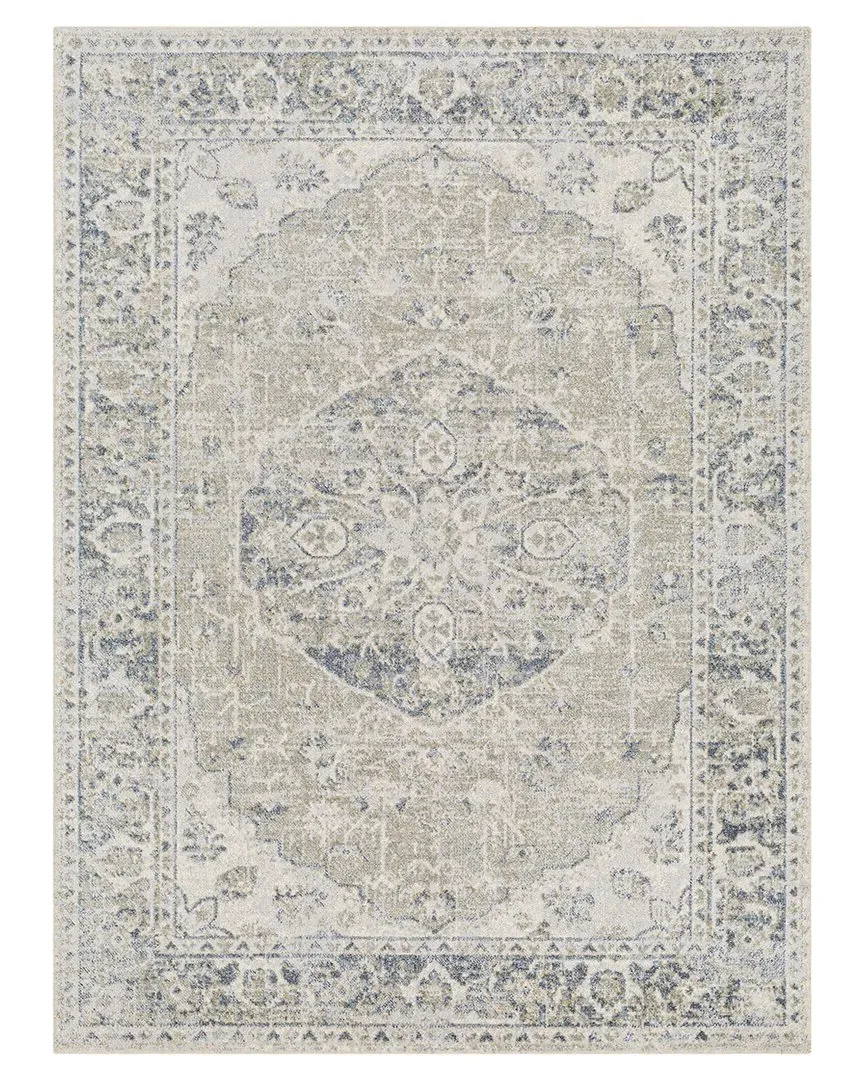 Surya Lillian Machine-Washable Rug - Gray, Polyester