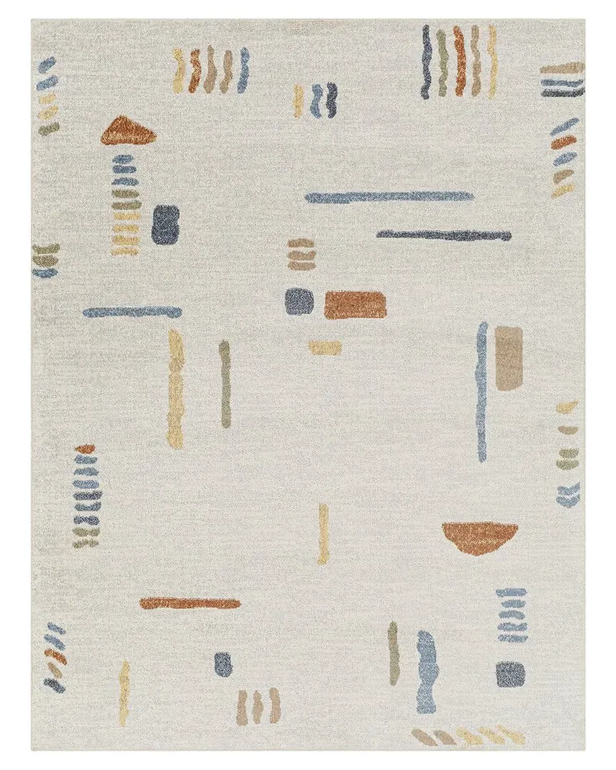 Surya Lillian Machine-Washable Rug - Ivory, Polyester