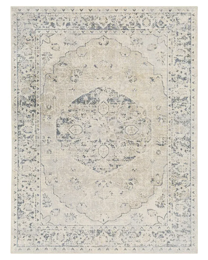 Surya Lillian Machine-Washable Rug - Ivory, Polyester