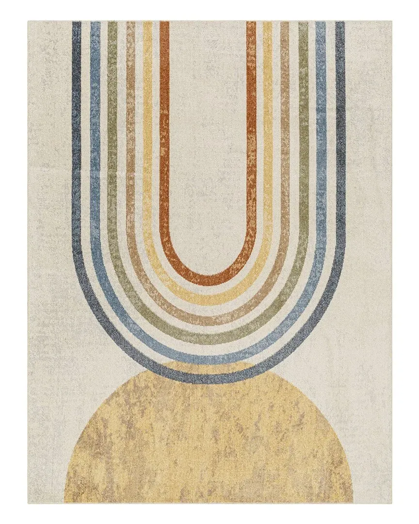 Surya Lillian Machine-Washable Rug - Ivory, Polyester