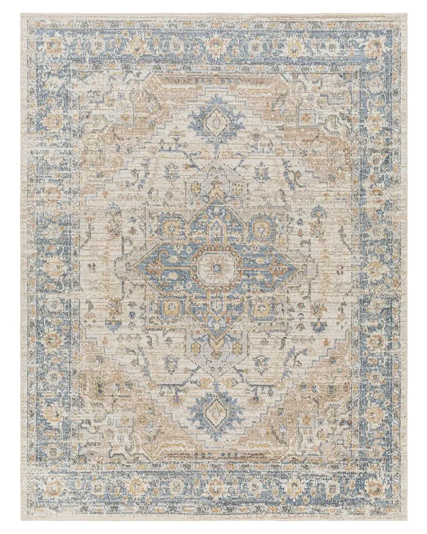 Surya Lillian Machine-Washable Rug - Ivory, Polyester