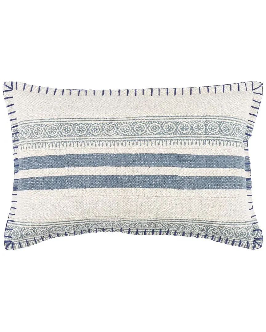 Surya Lola Accent Pillow - White, Cotton image
