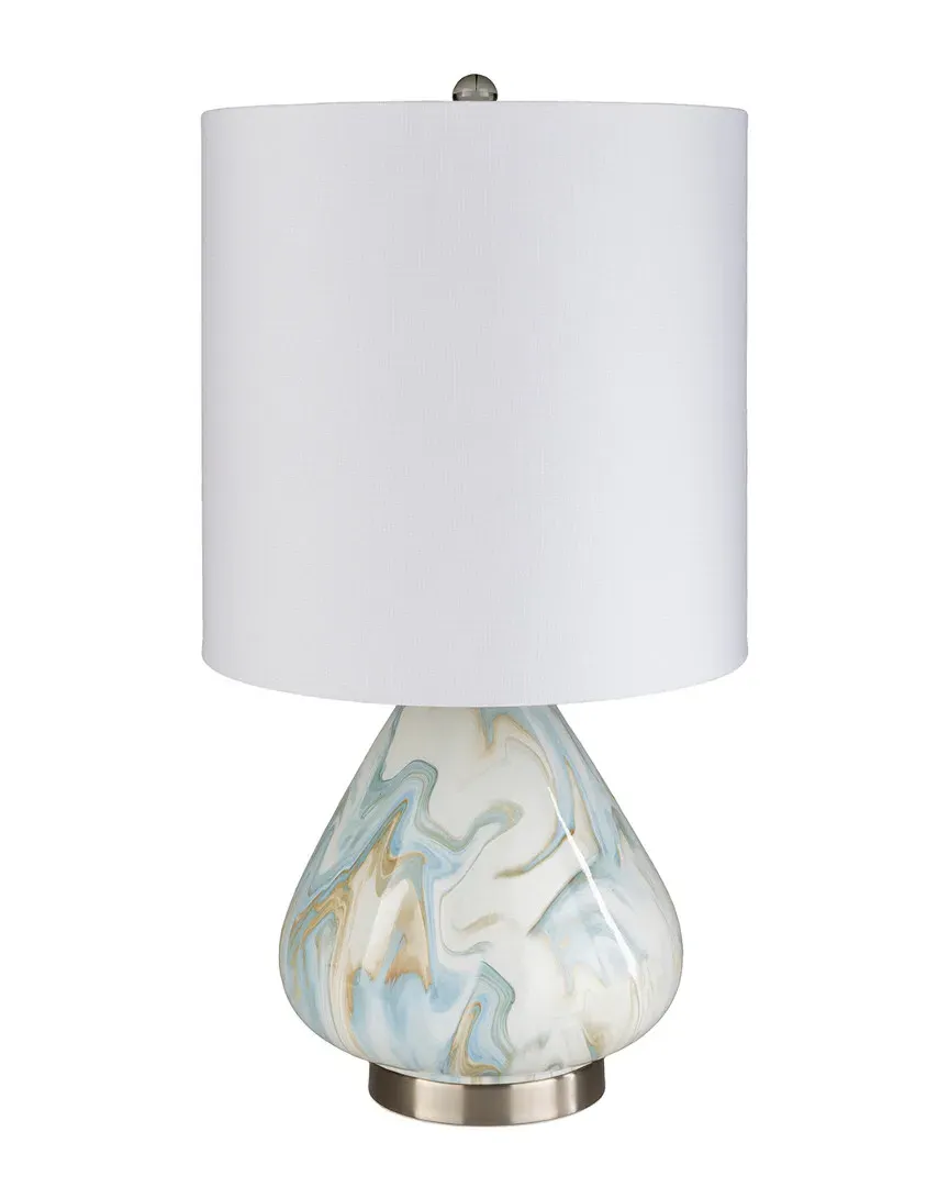 Surya Orleans Table Lamp - White