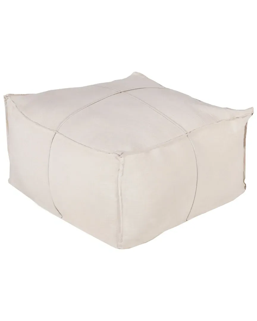 Surya Ottoman Pouf - Gold, Linen image