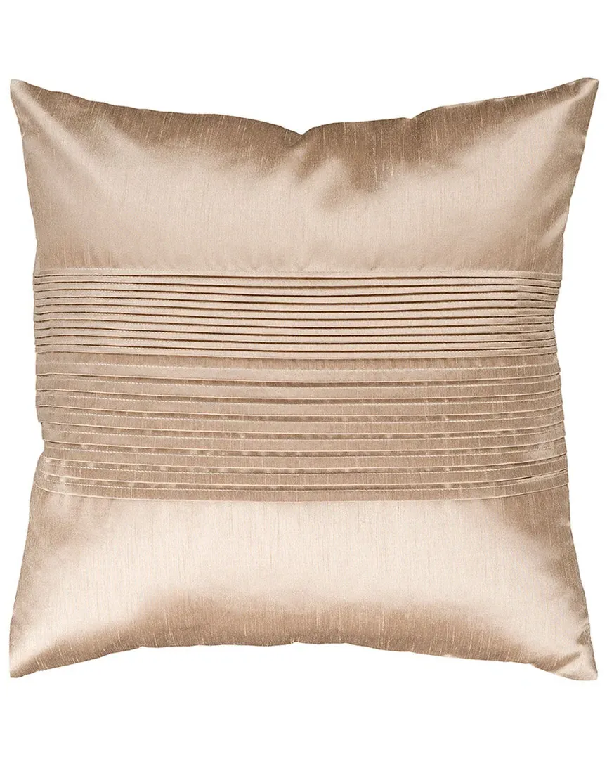 Surya Pleated Decorative Pillow - Gold, Polyester image