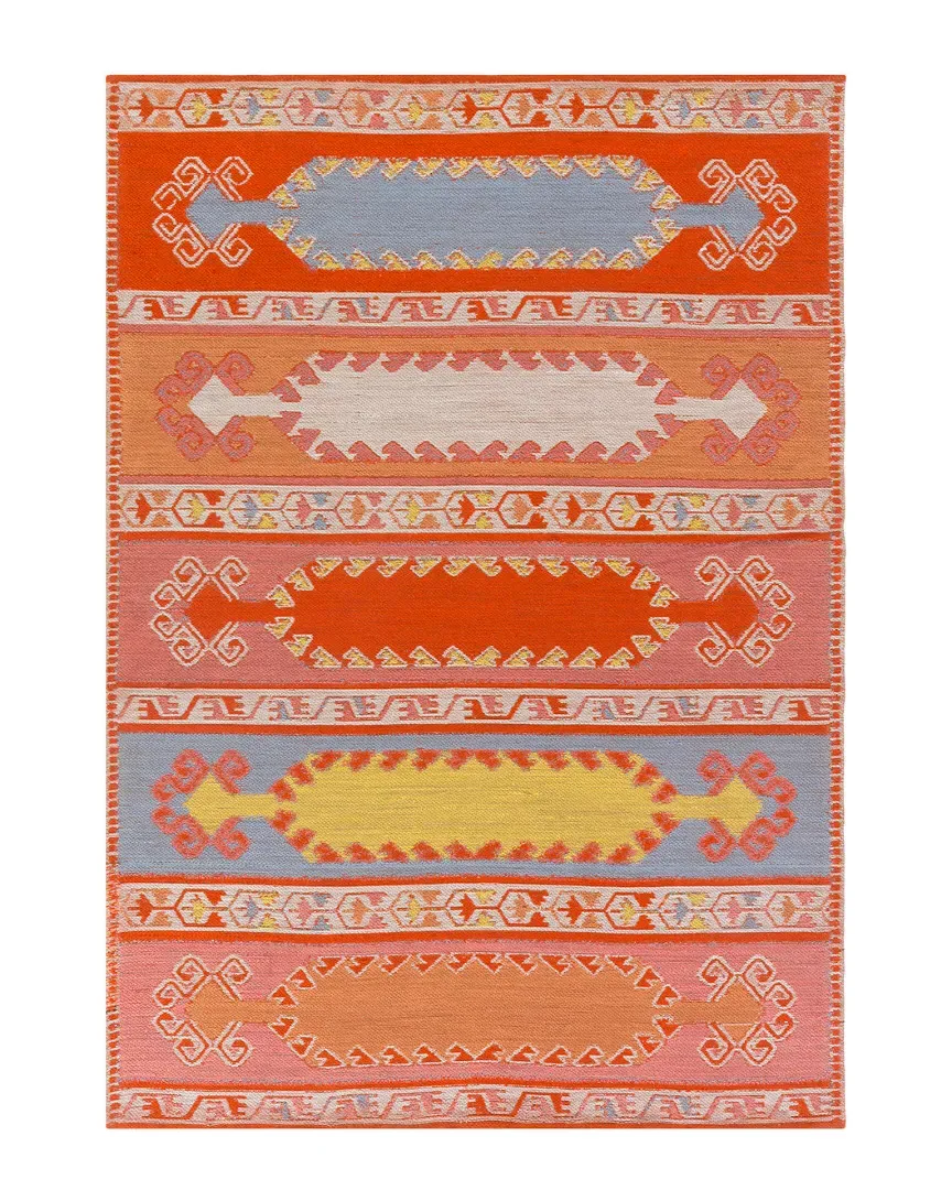Surya Sajal Hand-Woven Rug - Poppy Red, PET Yarn
