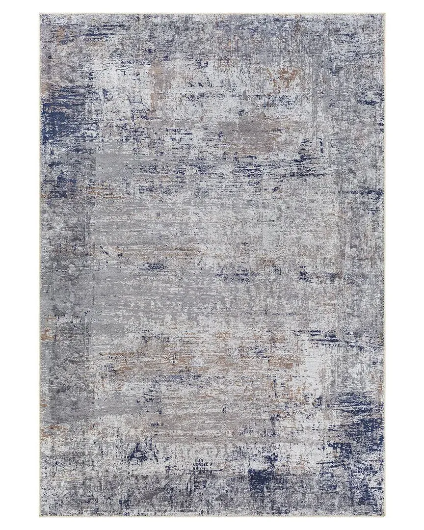 Surya Tahmis Machine-Washable Rug - Blue, Chenille-Polyester image