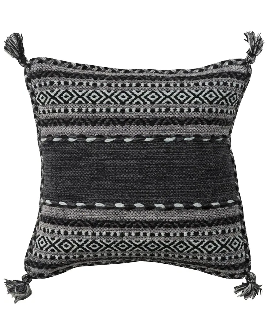 Surya Trenza Decorative Pillow - Charcoal image