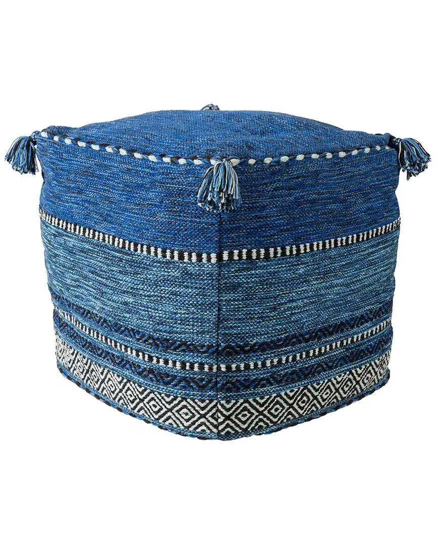 Surya Trenza Pouf - Navy
