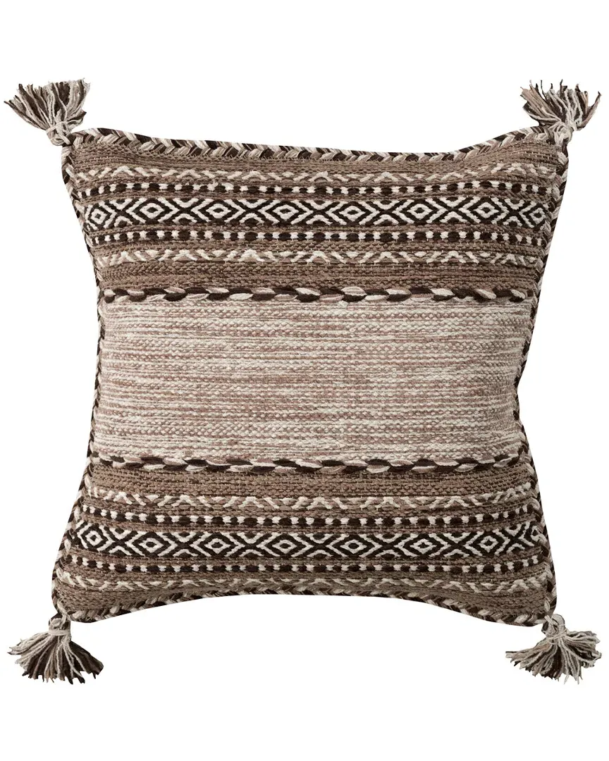Surya Trenza Throw Pillow - Camel