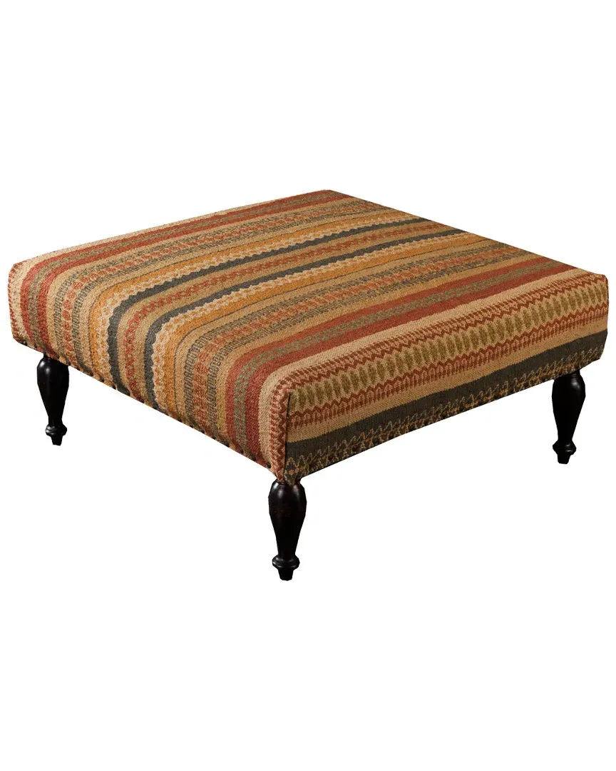 Surya Tribal Ottoman - Wool
