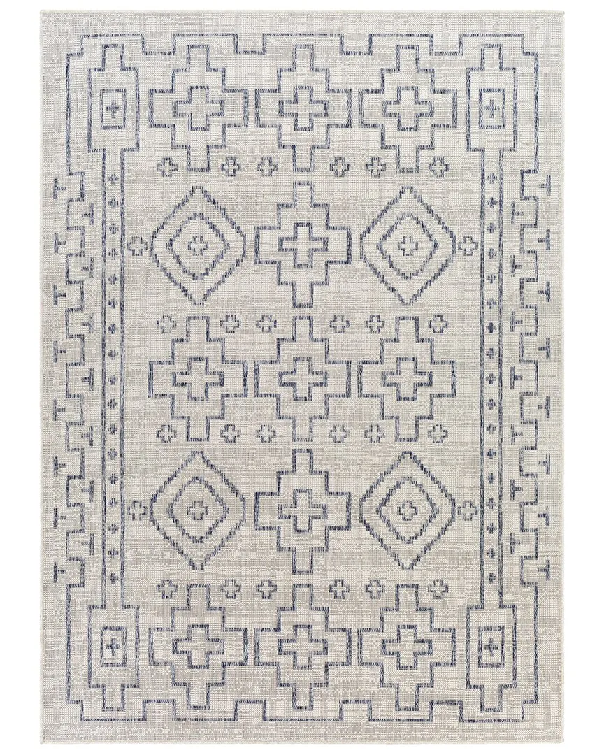 Surya Tuareg Indoor/Outdoor Rug - Blue, Polypropylene image