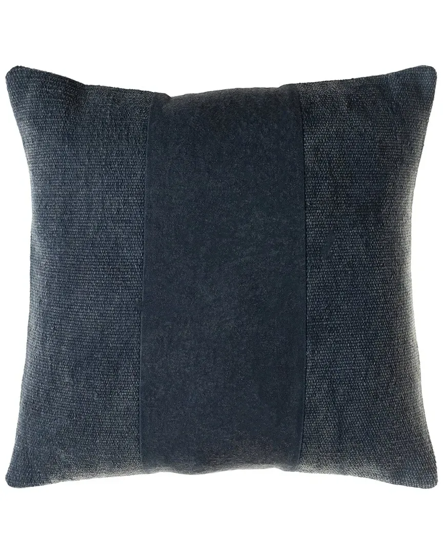 Surya Washed Down Pillow - Navy, Cotton