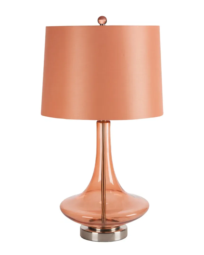 Surya Zoey Table Lamp - Orange, Glass image