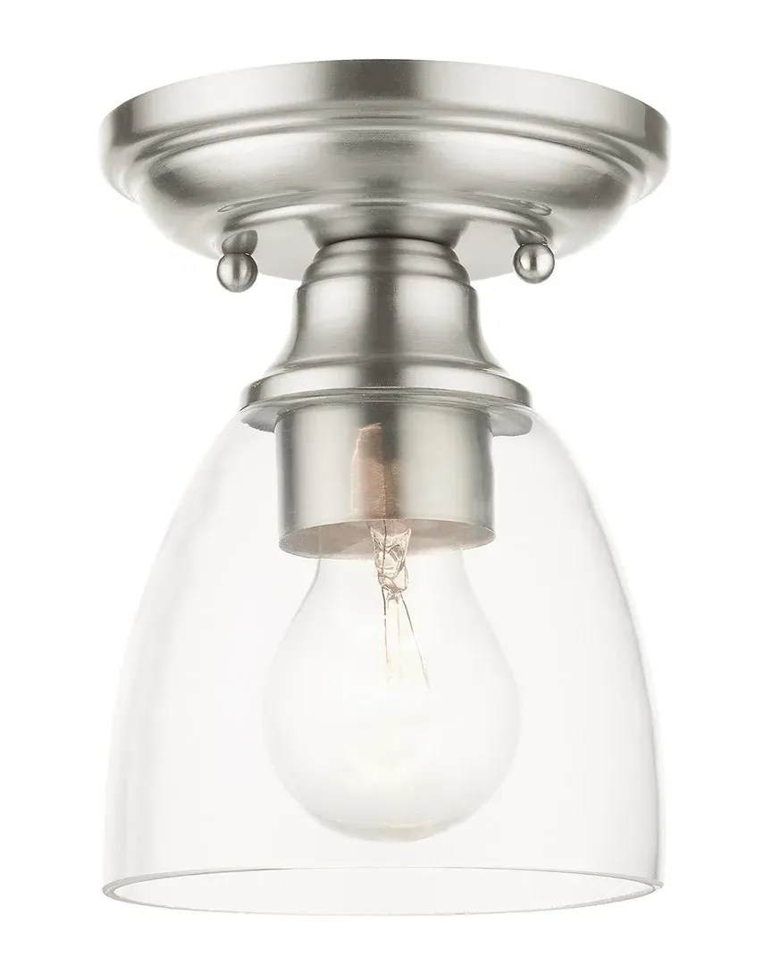 Montgomery Single Flush Mount Light - Brushed Nickel