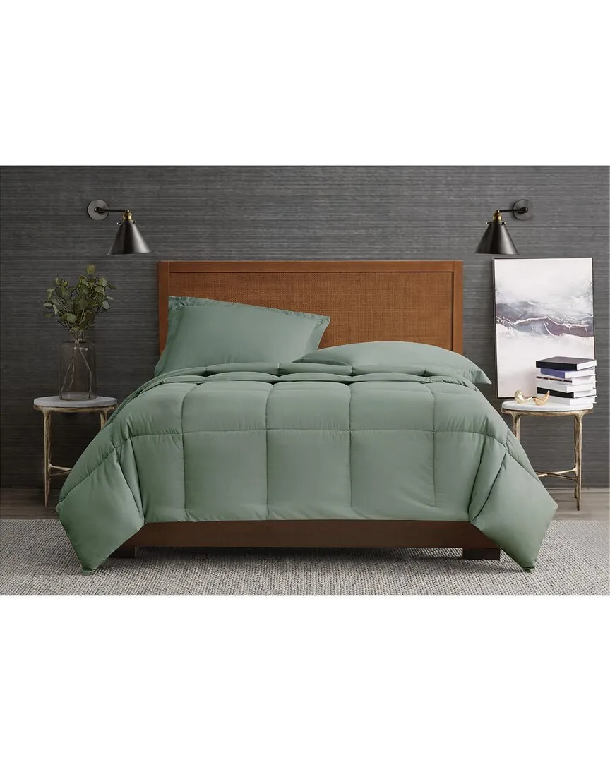 Garment Wash Comforter Set - Green, Microfiber