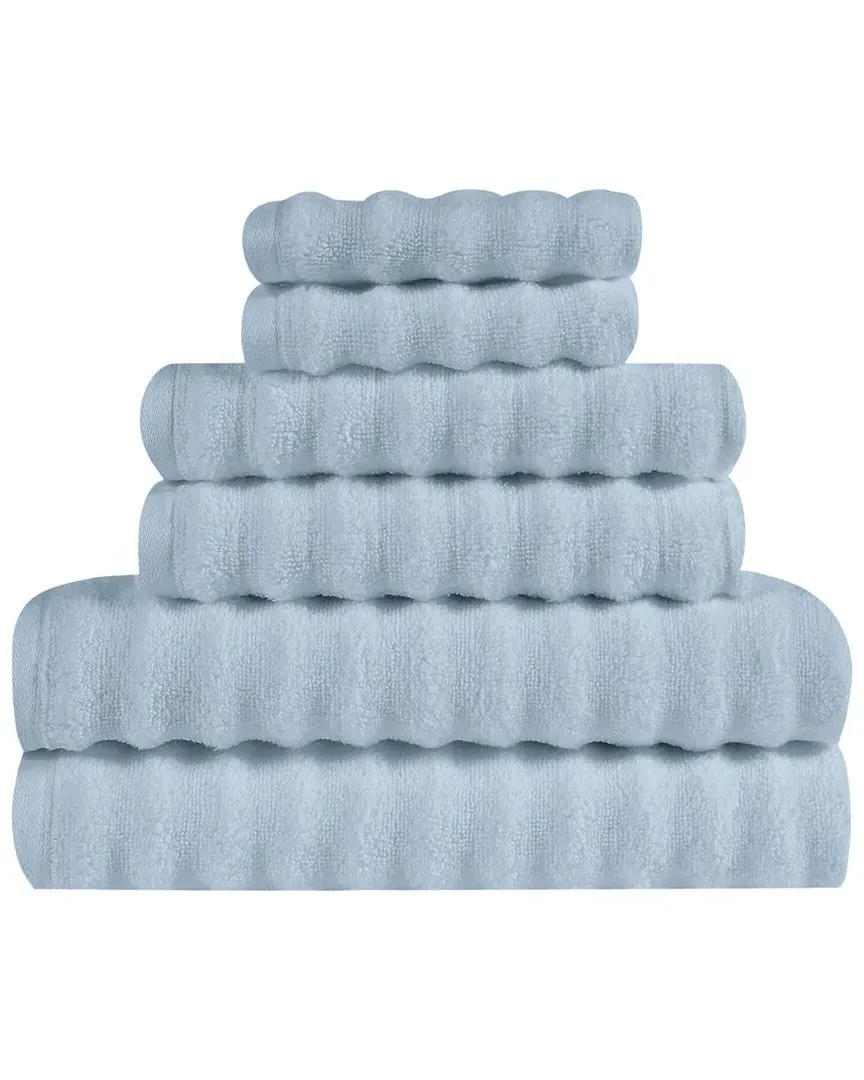 Zero Twist 6pc Towel Set - Light Blue, Cotton